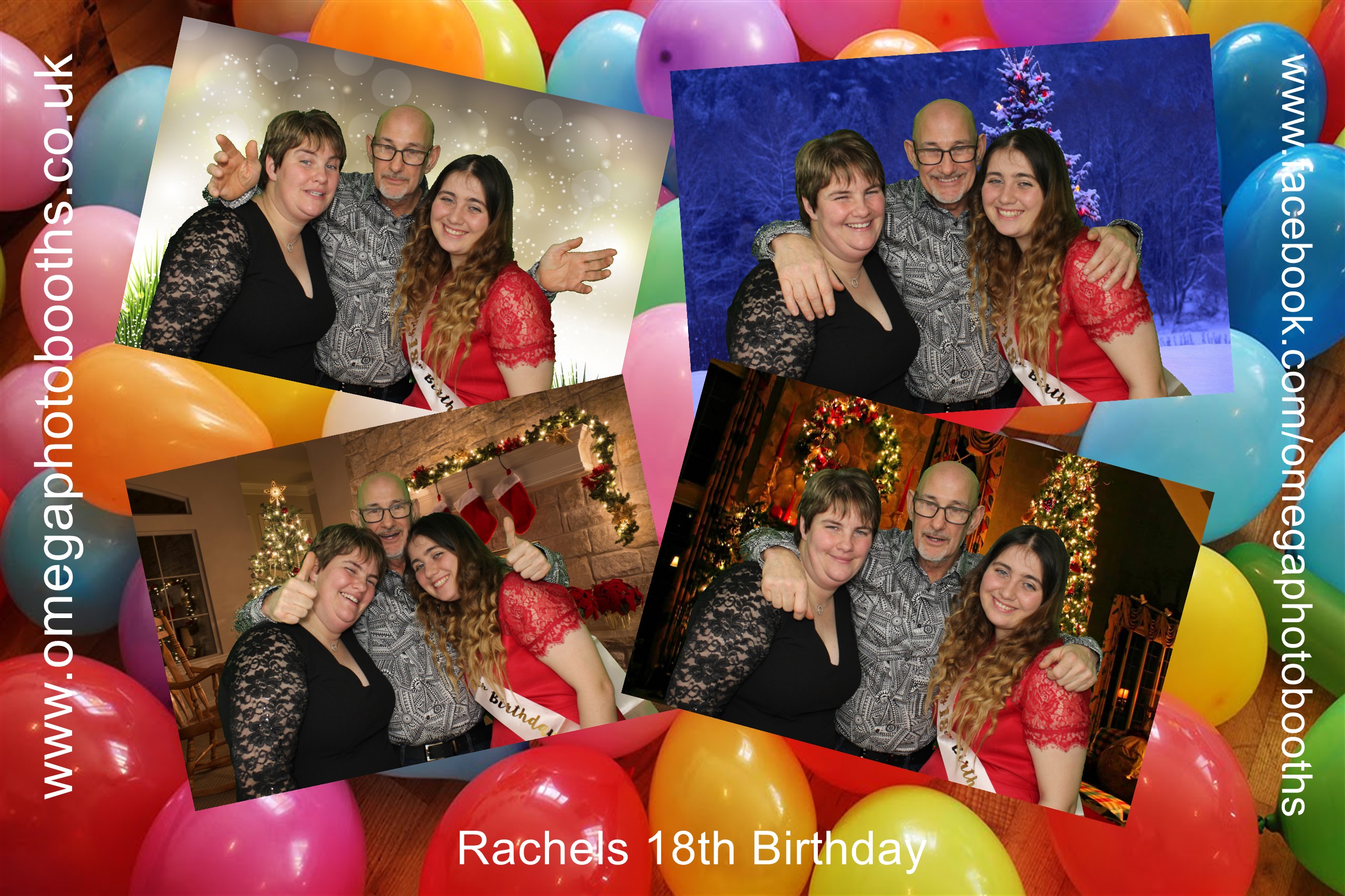 Rachel's 18th birthday and family Christmas get together | View more photos from the event at gallery.omegaphotobooths.co.uk/u/Omega-Photobooths/Rachels-18th-birthday-and-family-Christmas-get-together